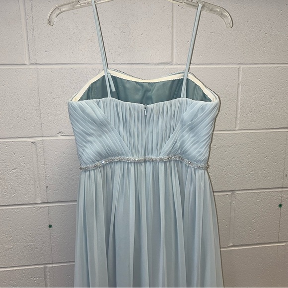 Bari Jay prom dress, light blue, jewel details, size 8 - Picture 4 of 5